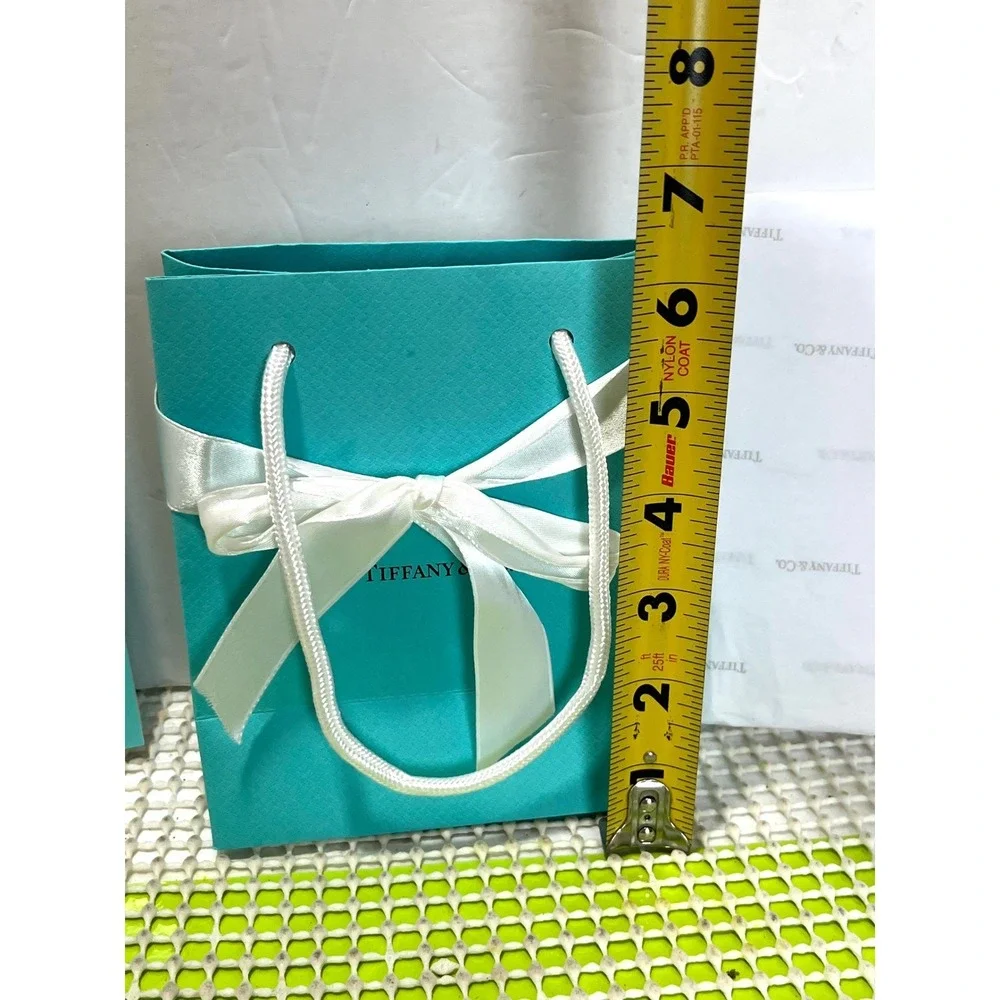 Tiffany & Co. Velvet Hinged Jewelry Box, Gift Box,Tissue Paper Shopping Bag EUC